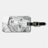 Lion Cub Pen en Inkt Bagagelabel (Voorkant horizontaal)