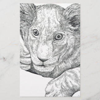 Lion Cub Pen en Inkt Briefpapier