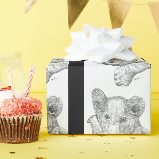 Lion Cub Pen en Inkt Cadeaupapier (Verjaardagsfeest)