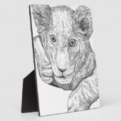 Lion Cub Pen en Inkt Fotoplaat (Zijkant)