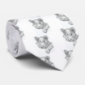 Lion Cub Pen en Inkt Stropdas (Opgerold)