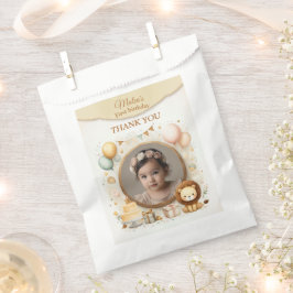 Lion Cub Photo Lijst voor verjaardagsfeestjes voor Bedankzakje