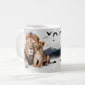 Lion Cub Photorealistic Classic Mug - Daddy  Koffiemok (Voorkant links)
