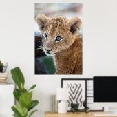 Lion Cub Poster (Thuiskantoor)