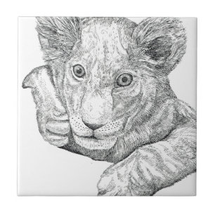 Lion Cub Tegeltje
