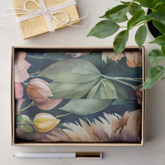 Lion Cub Waterverf Bloemen Tissuepapier (Geschenk)