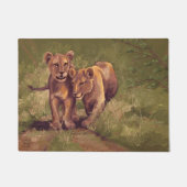 Lion Cubs Art Deurmat (Voorkant)
