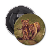 Lion Cubs Button Flesopener (Voorkant)