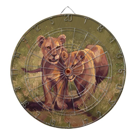 Lion Cubs Dartbord (Voorkant)