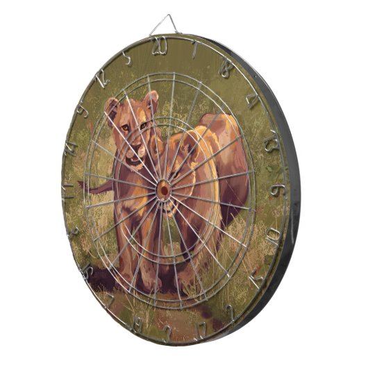 Lion Cubs Dartbord (Voorkant Rechts)