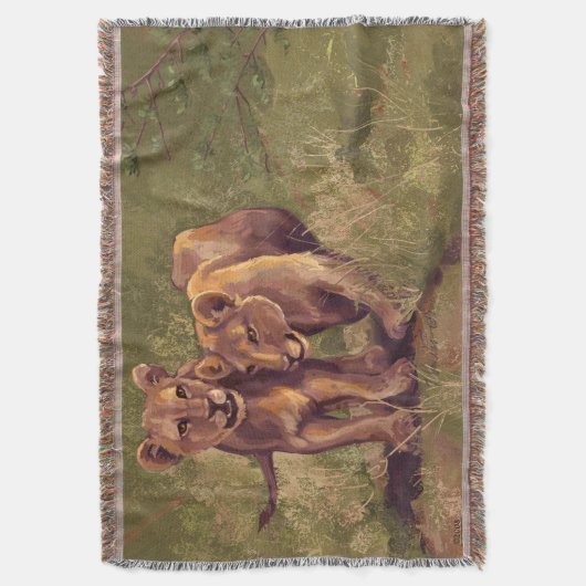 Lion Cubs Deken (Voorkant Verticaal)