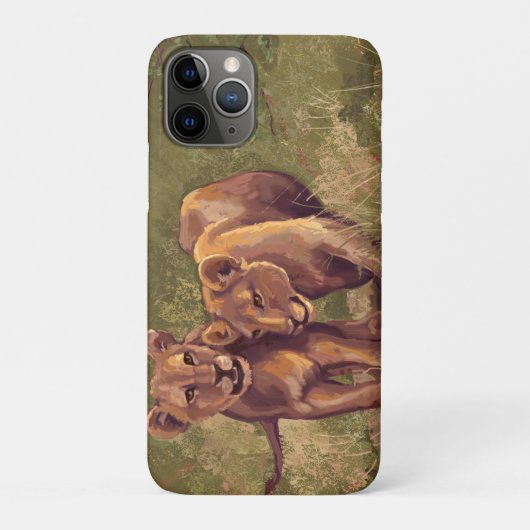 Lion Cubs Hoesje-Mate iPhone Case (Achterkant)