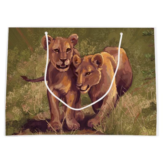 Lion Cubs Large Cadeautasje (Voorkant)