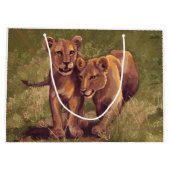 Lion Cubs Large Cadeautasje (Achterkant)