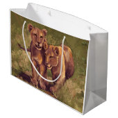 Lion Cubs Large Cadeautasje (Achterkant Gekanteld)