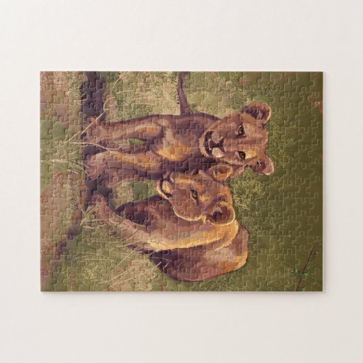 Lion Cubs Legpuzzel (Horizontaal)