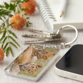 Lion Cubs Lounging Sleutelhanger (Voorkant Rechts)