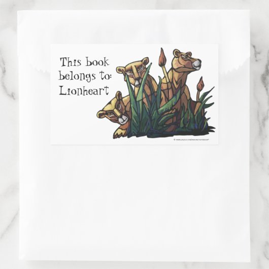 Lion Cubs Personal Bookplate Stickers (Tas)