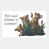 Lion Cubs Personal Bookplate Stickers (Voorkant)