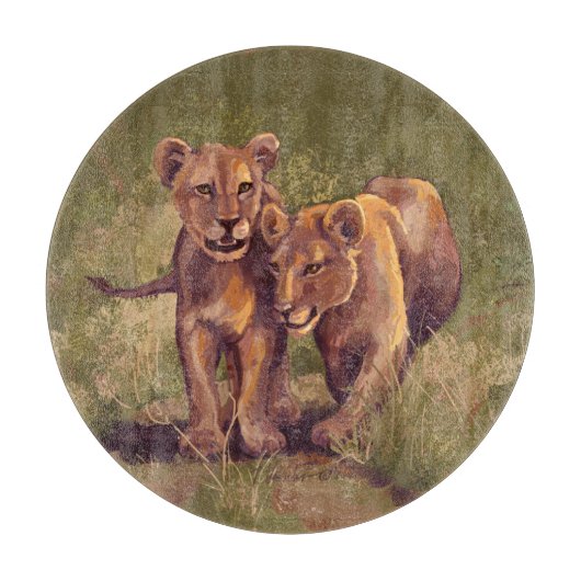 Lion Cubs Snijplank (Voorkant)