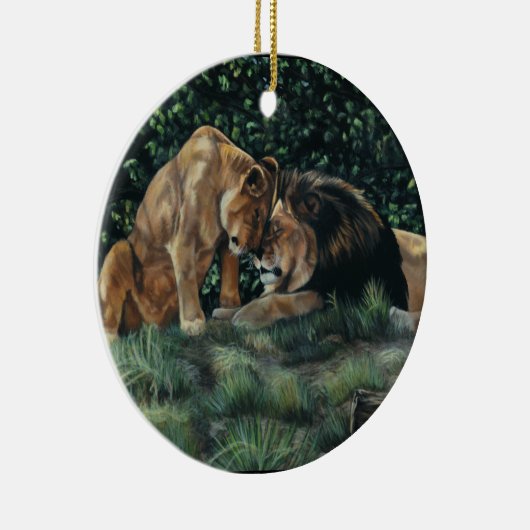 Lion Cuddle Ornament (Rechts)