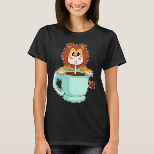 Lion Cup koffie T-shirt (Voorkant)