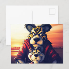 Lion Cute Briefkaart