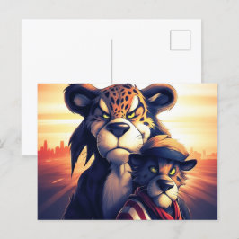 Lion Cute Briefkaart
