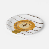 Lion Cute Cartoon Kinder Baby Papieren Bordje (Gekanteld)