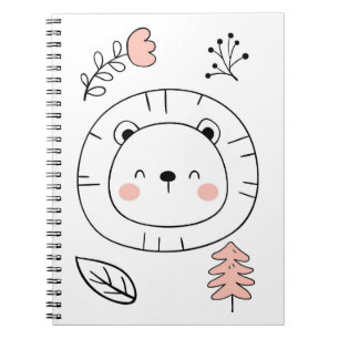 Lion Cute Lion Hand Drawn Notitieboek