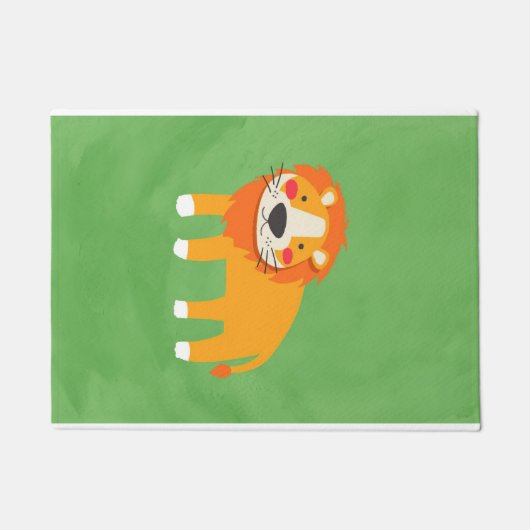 Lion Cute Lion Painting Deurmat (Voorkant)