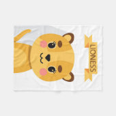 Lion Cute Lioness Fleece Deken (Voorkant (Horizontaal))