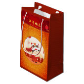 Lion Dance Chinees Nieuwjaar Kind Klein GB Klein Cadeauzakje (Achterkant Gekanteld)