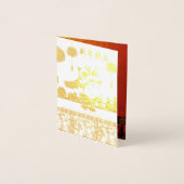 Lion Dance Chinees Nieuwjaar Luxe wenskaart Folie Kaarten (Voorkant)