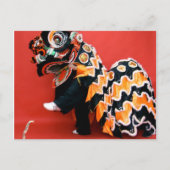 Lion Dance Post Card Briefkaart (Voorkant)