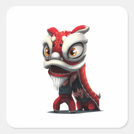 Lion Dance Sticker (Voorkant)