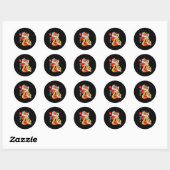 Lion Dance Year Of The Snake Chinese New Year Zodi Ronde Sticker (Vel)
