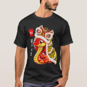 Lion Dance Year Of The Snake Chinese New Year Zodi T-shirt (Voorkant)