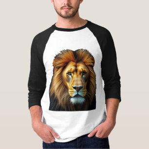 Lion De Meester van de Dapperheid Mannen 3/4 Sleev T-shirt