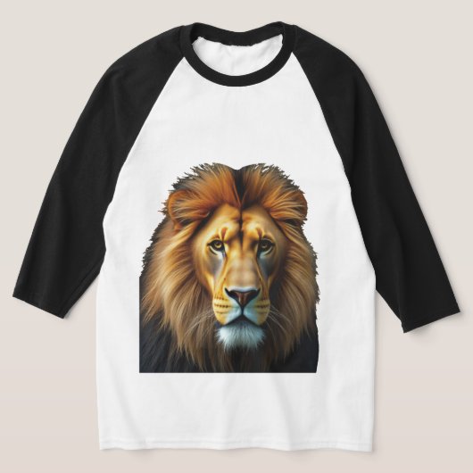 Lion De Meester van de Dapperheid Mannen 3/4 Sleev T-shirt (Laagn)