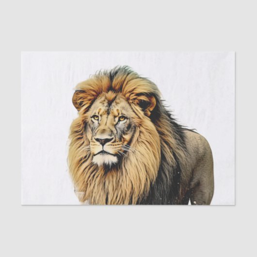 Lion Decoupage Tissue Paper Tissuepapier (Voorkant)