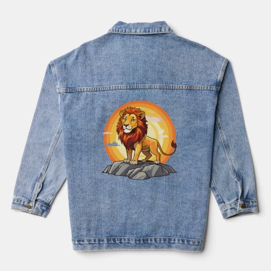 Lion Denim Jacket (Achterkant)