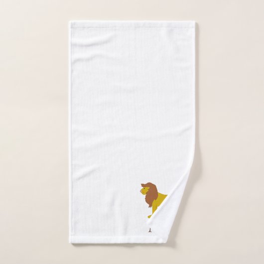 Lion Design Monogrammed Bad Handdoek (Handdoek)