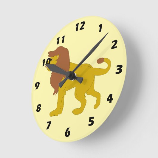 Lion Design Ronde Klok (Hoek)