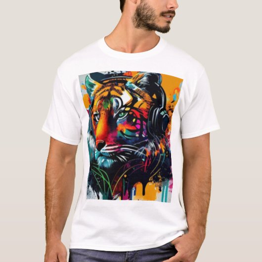 Lion design T shirt (Voorkant)