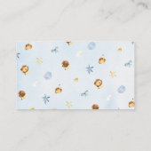 Lion Diaper Raffle Kaart Tickets voor Baby shower (Achterkant)