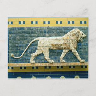 Lion die Ishtar vertegenwoordigt Briefkaart