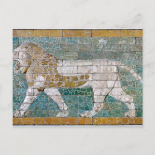 Lion die Ishtar vertegenwoordigt Briefkaart