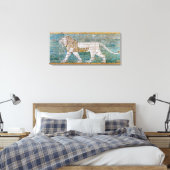 Lion die Ishtar vertegenwoordigt Canvas Afdruk (Insitu (Slaapkamer))