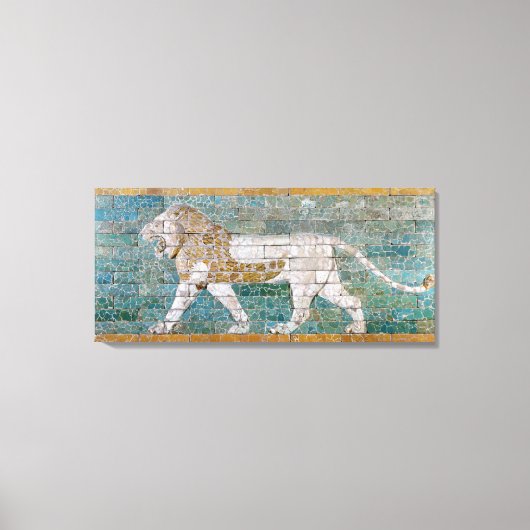 Lion die Ishtar vertegenwoordigt Canvas Afdruk (Voorkant)